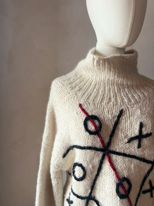 TIC-TAC-LOVE WOOL SWEATER
