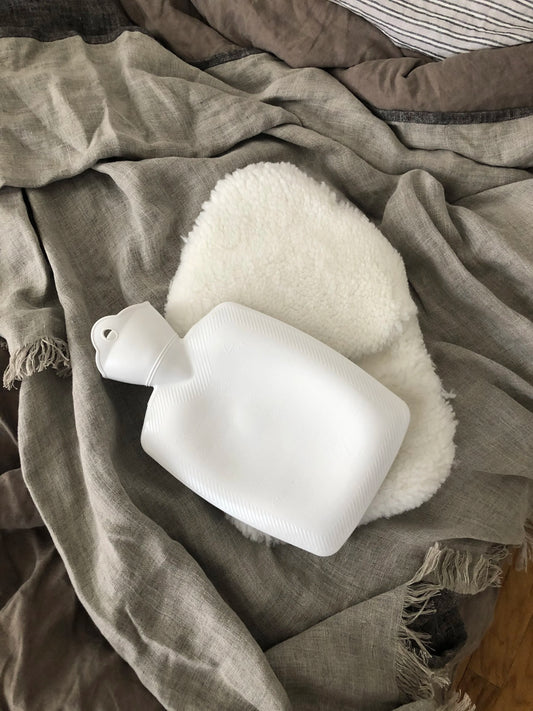 HOT WATER BOTTLE SHEEPSKIN COVER