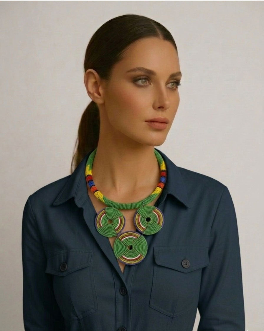 SOUTH AFRICAN BEADED NECKLACE