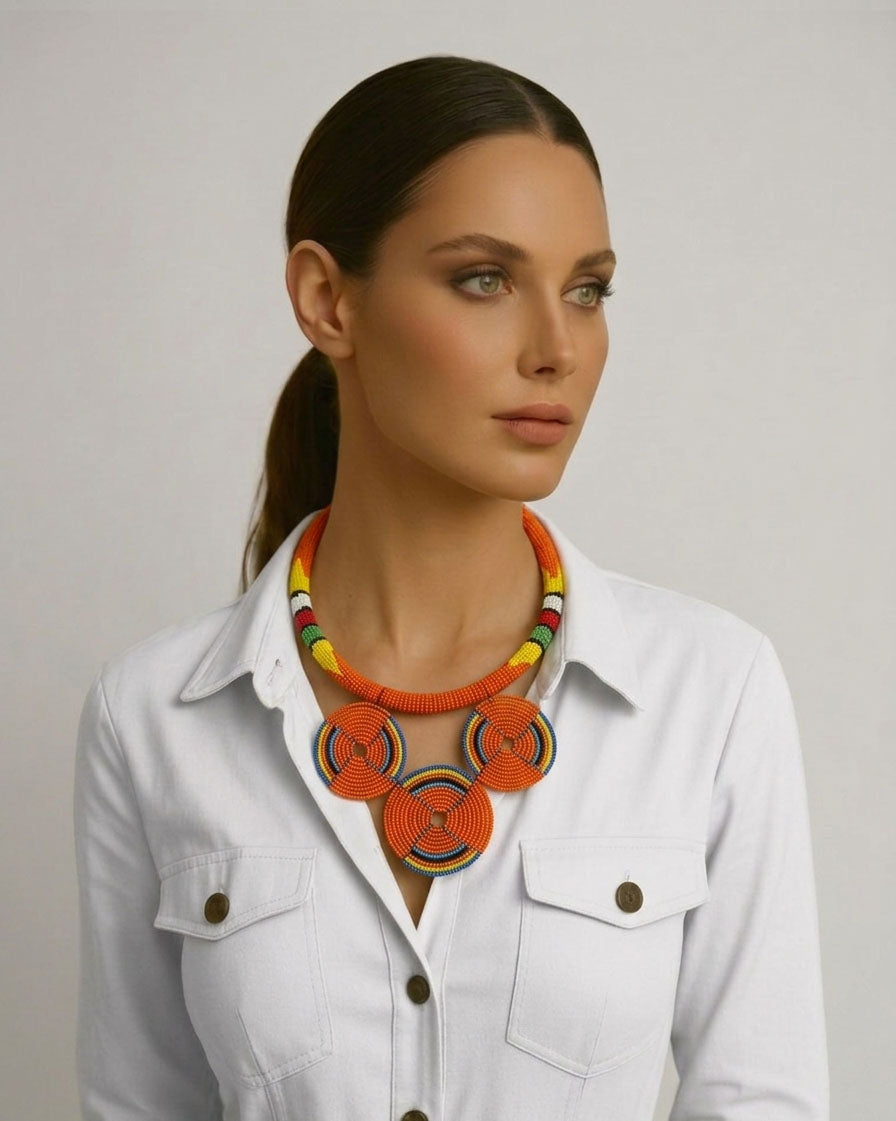 SOUTH AFRICAN BEADED NECKLACE