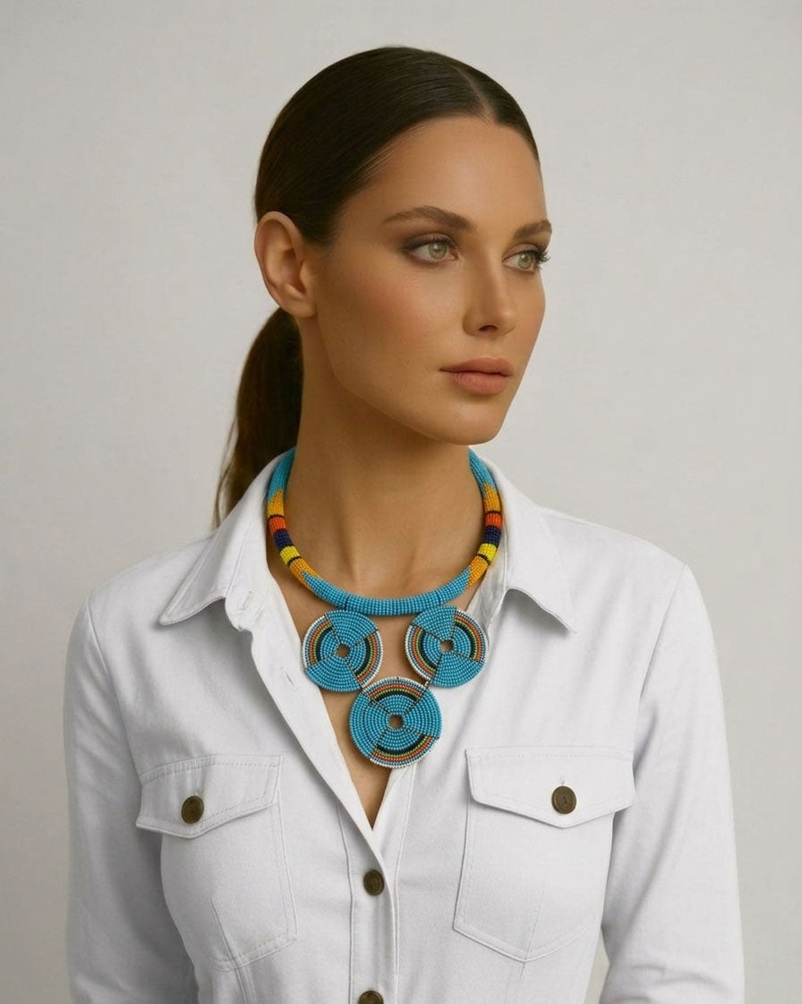 SOUTH AFRICAN BEADED NECKLACE