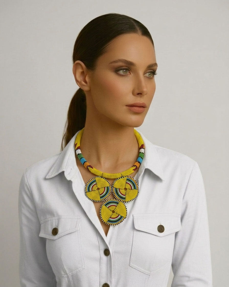 SOUTH AFRICAN BEADED NECKLACE
